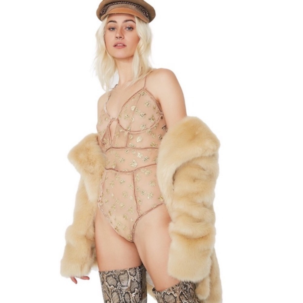 For Love & Lemons | Golden Garden Bodysuit